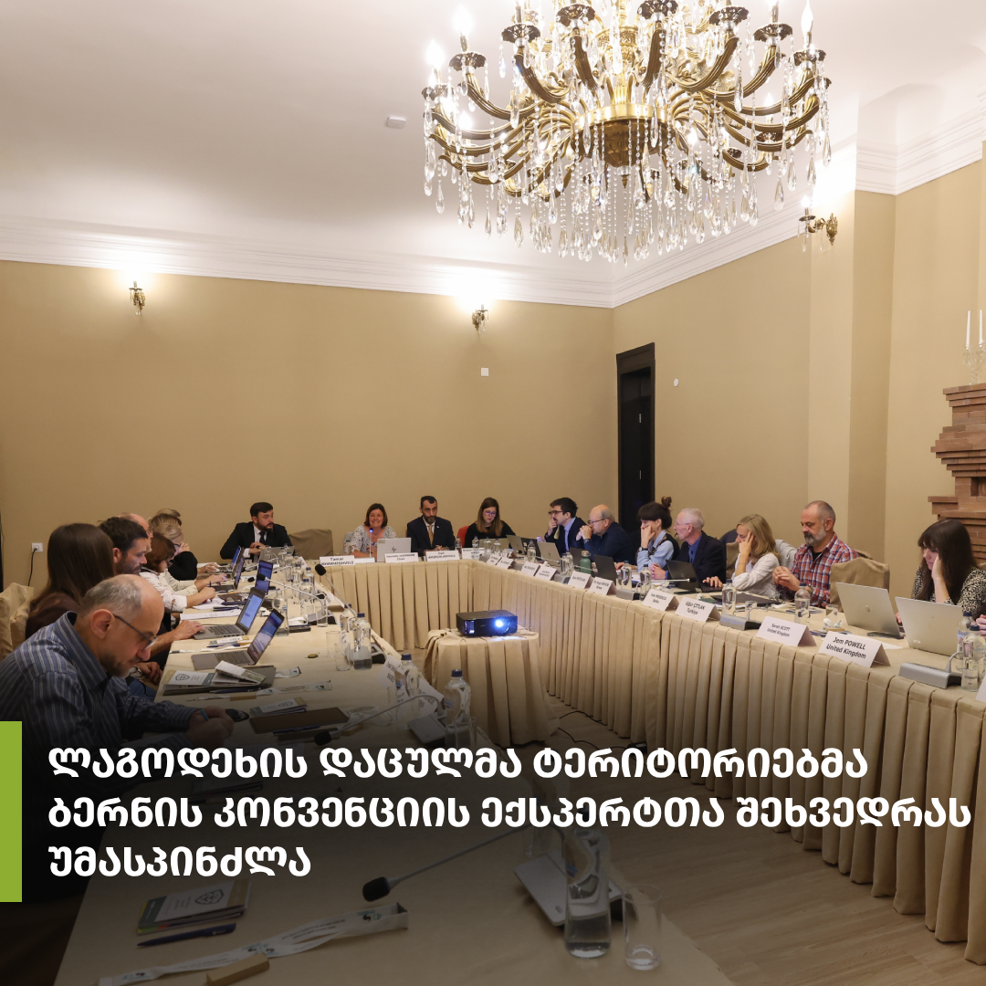 ლაგოდეხის დაცულმა ტერიტორიებმა ბერნის კონვენციის დაცული ტერიტორიებისა და ეკოლოგიური ქსელების ექსპერტთა ჯგუფის მე-16 შეხვედრას უმასპინძლა