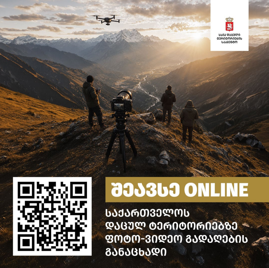 საქართველოს დაცულ ტერიტორიებზე ფოტო და ვიდეოგადაღების თანხმობის მიღების პროცესი გაციფრულდა
